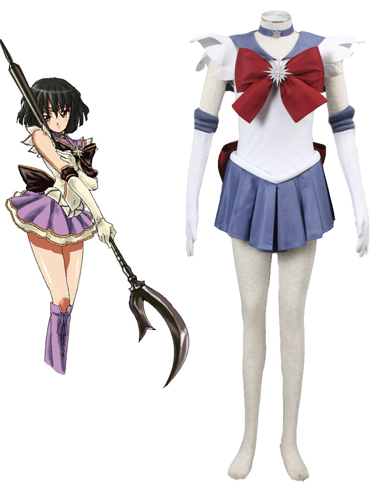 Sailor Moon Sailor Saturn Tomoe Hotaru Fighting Uniform Cosplay Costme